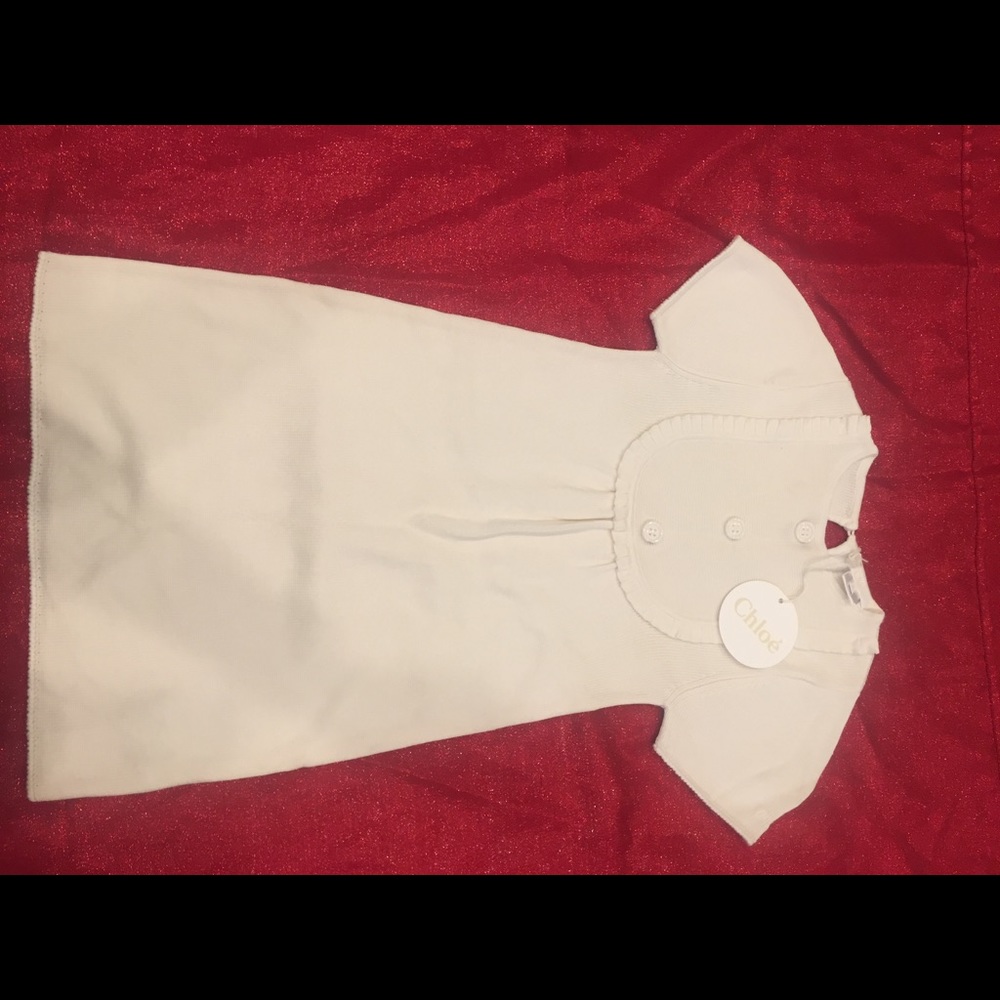 Brand new Ivory color Chloe knit dress w/bob front